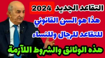 الحكومة المختصة تعلن: التعديلات الجديدة في سن التقاعد للرجال والنساء بالجزائر واهم شروط التقاعد 2024