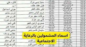 استعلم عن اسمك من هنا”.. أسماء المشمولين بالرعاية الاجتماعية الوجبة الأخيرة 2024 عموم العراق عبر منصة مظلتي