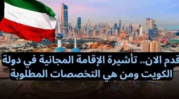 عاجل: الكويت تقدم تأشيرة مجانية لأصحاب هذه المهن برواتب مميزة تتفوق على الإمارات والسعودية!